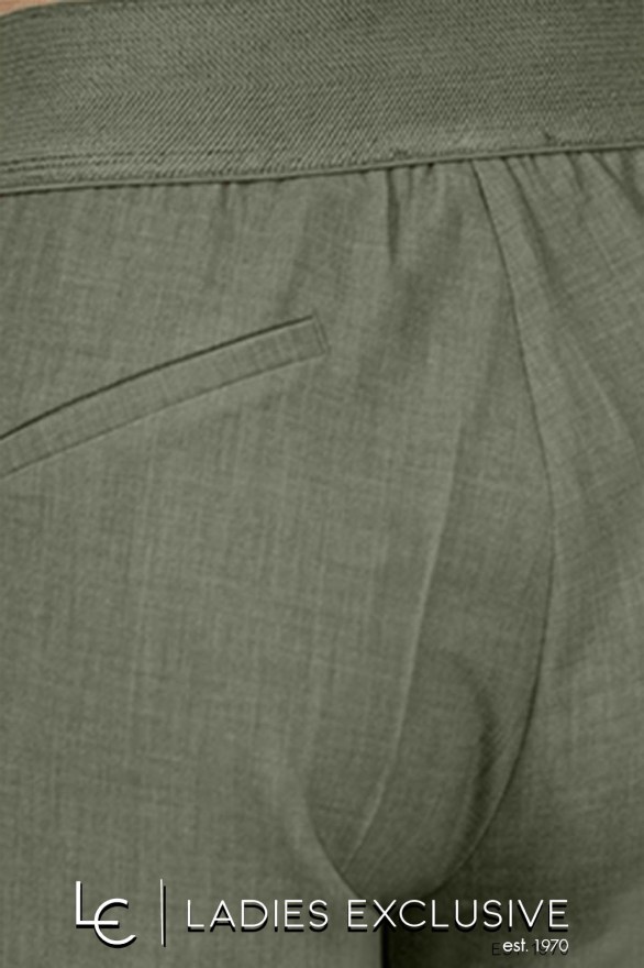 BELLA P. Παντελόνι κρεπ ρεγιόν με λάστιχο