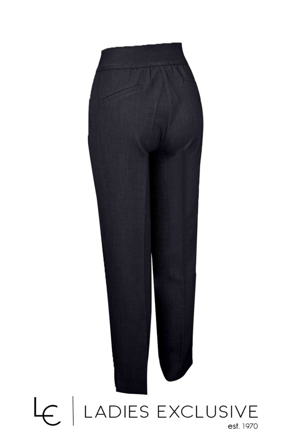 BELLA P. Παντελόνι κρεπ ρεγιόν με λάστιχο