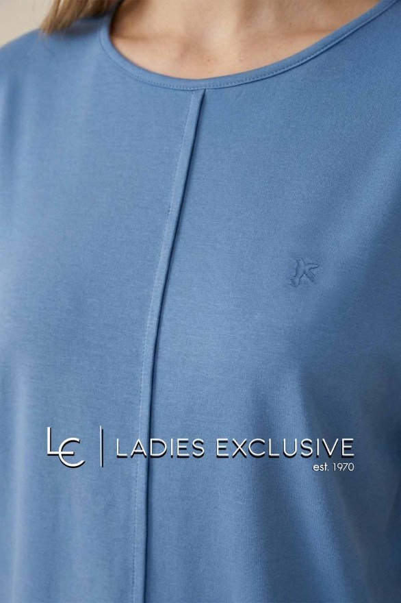 NICOLA Μπλούζα κοντομάνικη με πιέτα