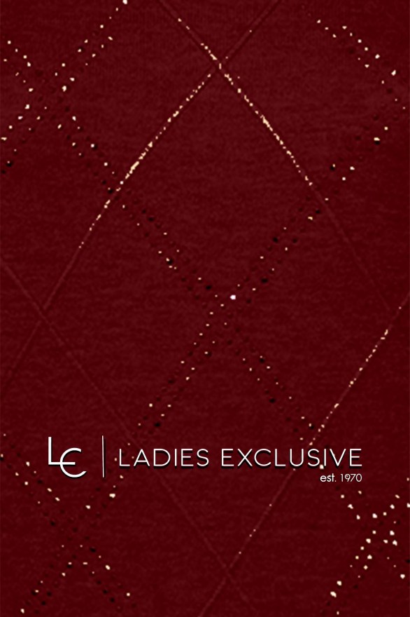 TRIPODE Μπλούζα πλεκτή με ρόμβους και στρας