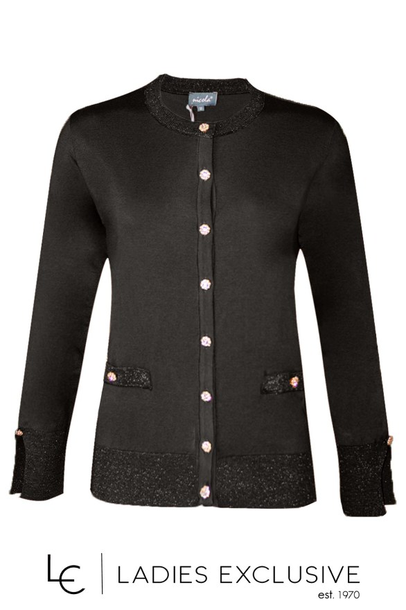 NICOLA Ζακέτα μονόχρωμη με ιδιαίτερα κουμπιά