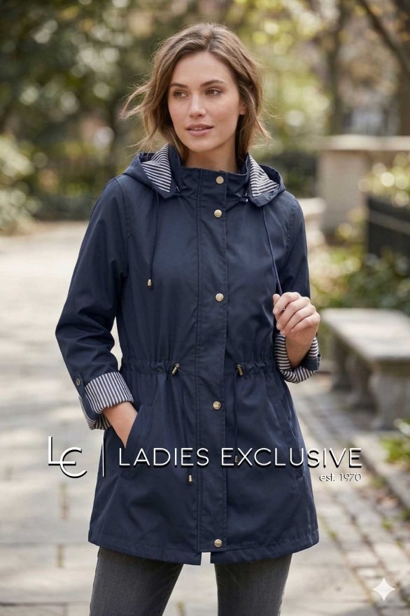 FIBES Μπουφάν αντιανεμικό με κουκούλα