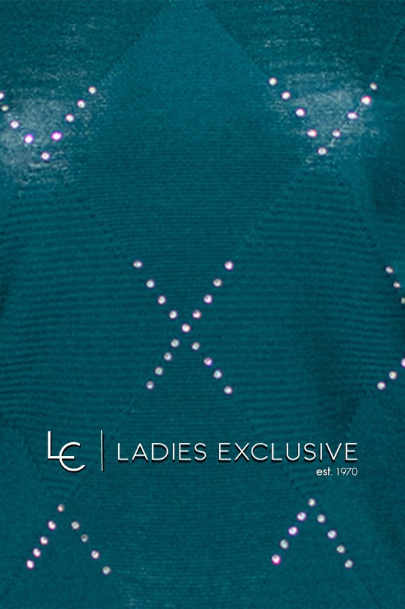 NICOLA Μπλούζα με ρόμβους και στρας