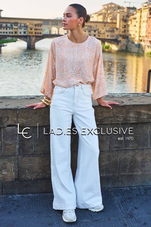 ESQUALO Παντελόνι τζην wide leg