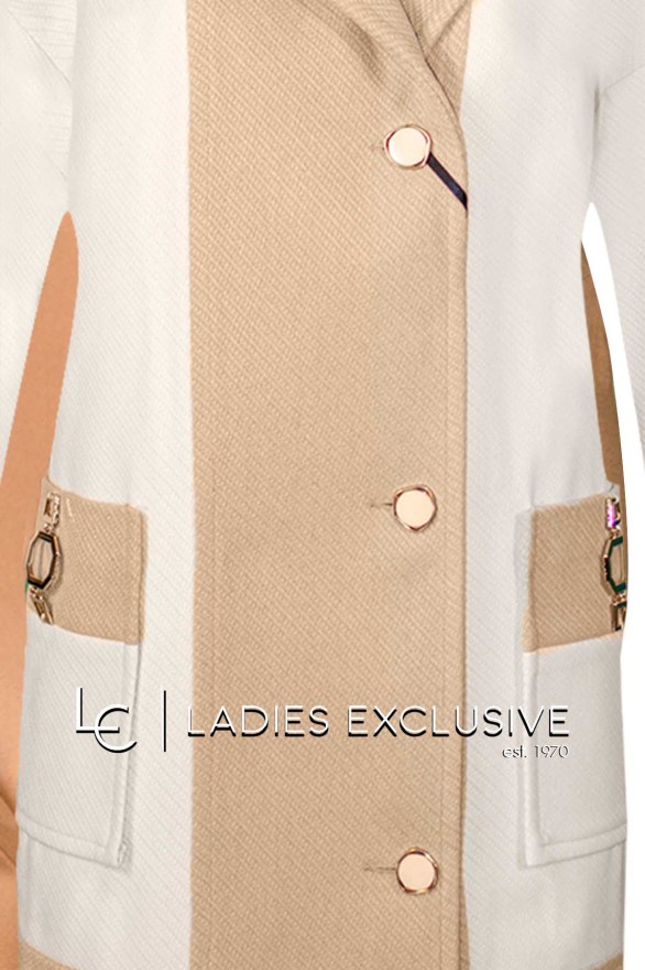 BELLA P. Ημίπαλτο με διχρωμία