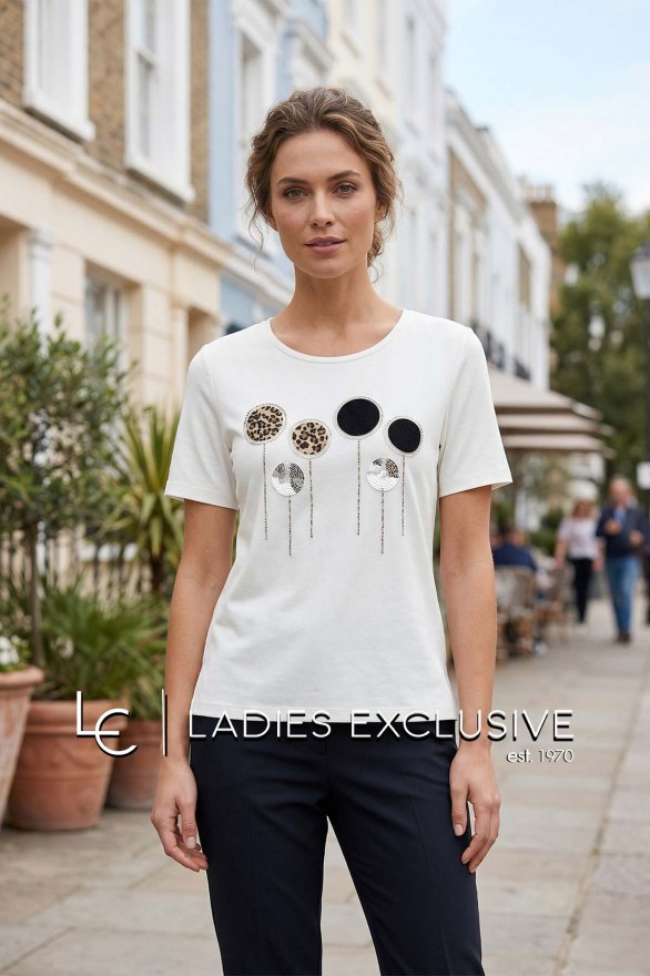 NICOLA Μπλούζα κοντομάνικη με στάμπα μπαλόνια