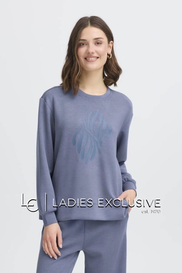 FRANSA Μπλούζα μακρυμάνικη με στάμπα