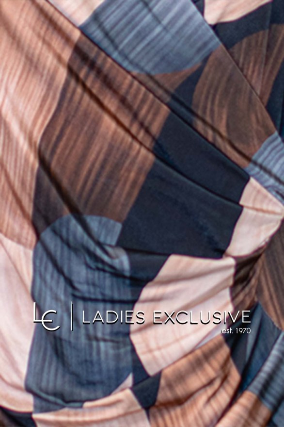 FIBES Μπλούζα κρουαζέ ντραπέ στο πλάι