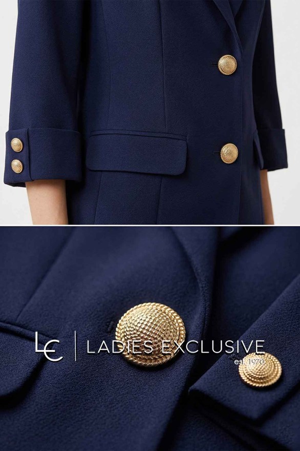 FIBES Σακάκι κρεπ με μανίκι 3/4