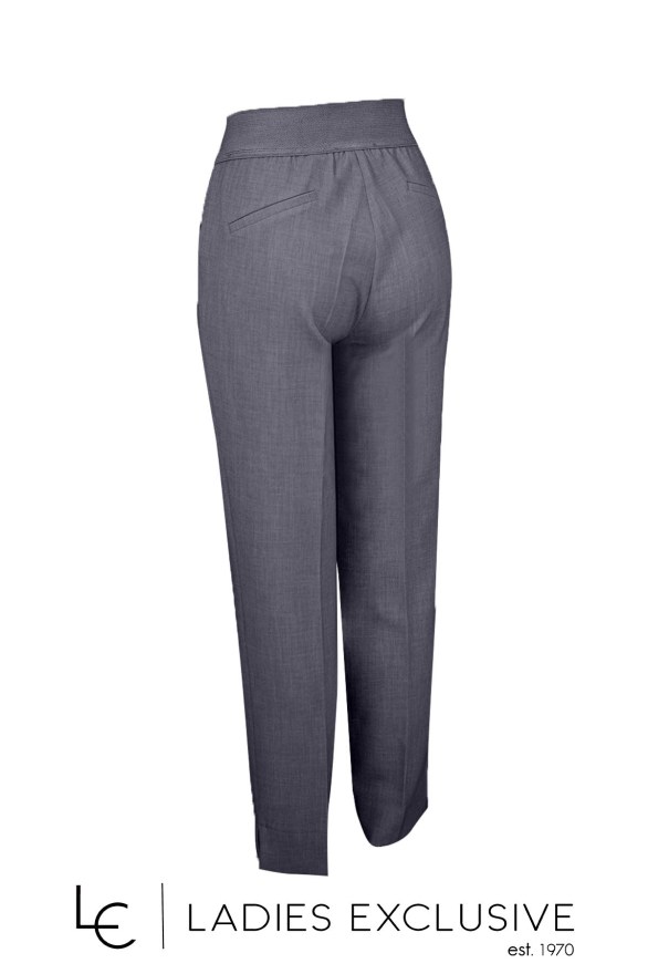 BELLA P. Παντελόνι κρεπ ρεγιόν με λάστιχο