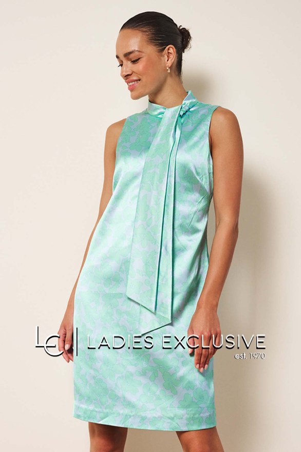 ESQUALO Φόρεμα αμάνικο σατέν