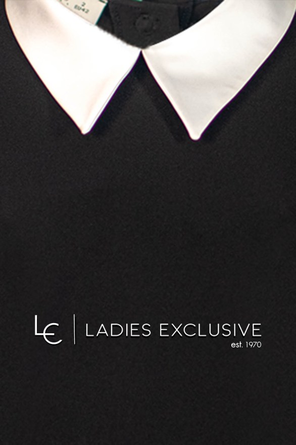 BELLA P. Μπλούζα κρεπ με γιακά