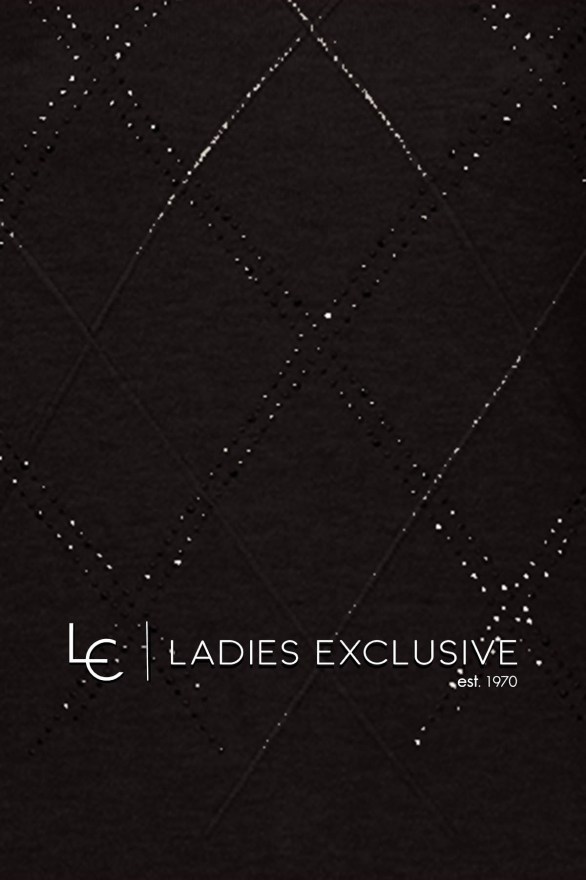 TRIPODE Μπλούζα πλεκτή με ρόμβους και στρας