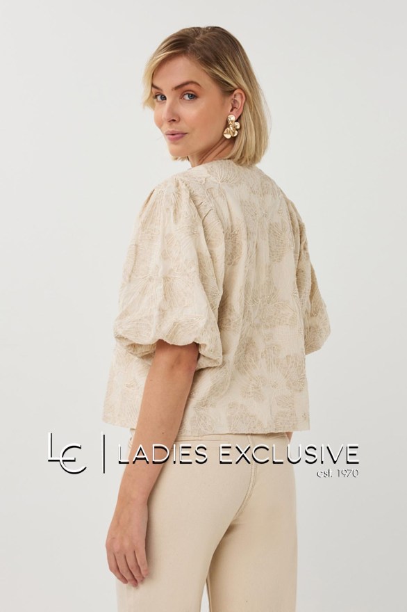 ESQUALO Τοπ με 3D σχέδια και παγιέτες