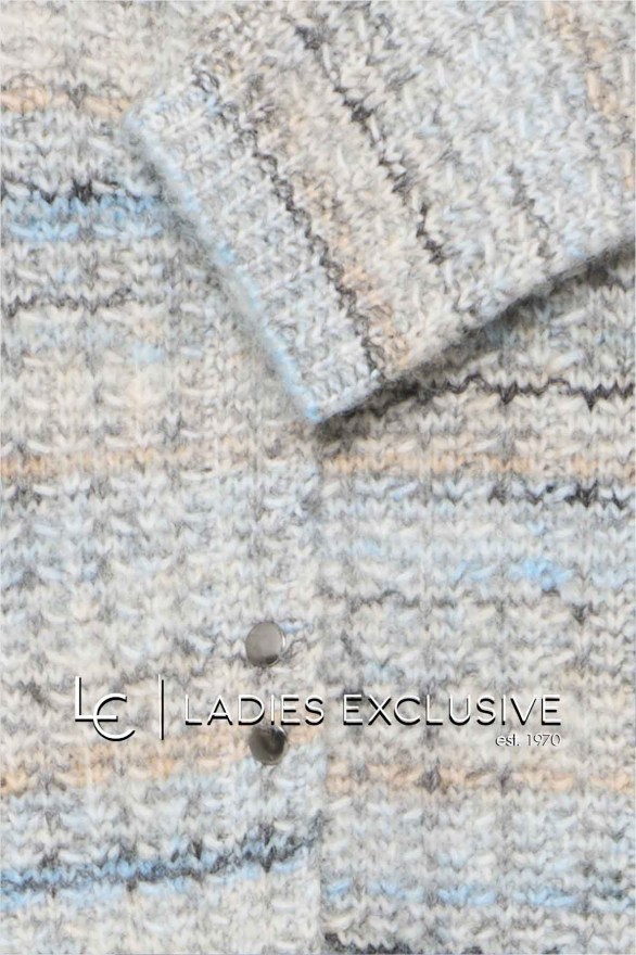 FRANSA Ζακέτα πλεκτή ζακάρ με τρουκς