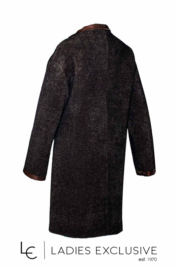 BELLA P. Ημίπαλτο μπουκλέ με κρυφό φερμουάρ