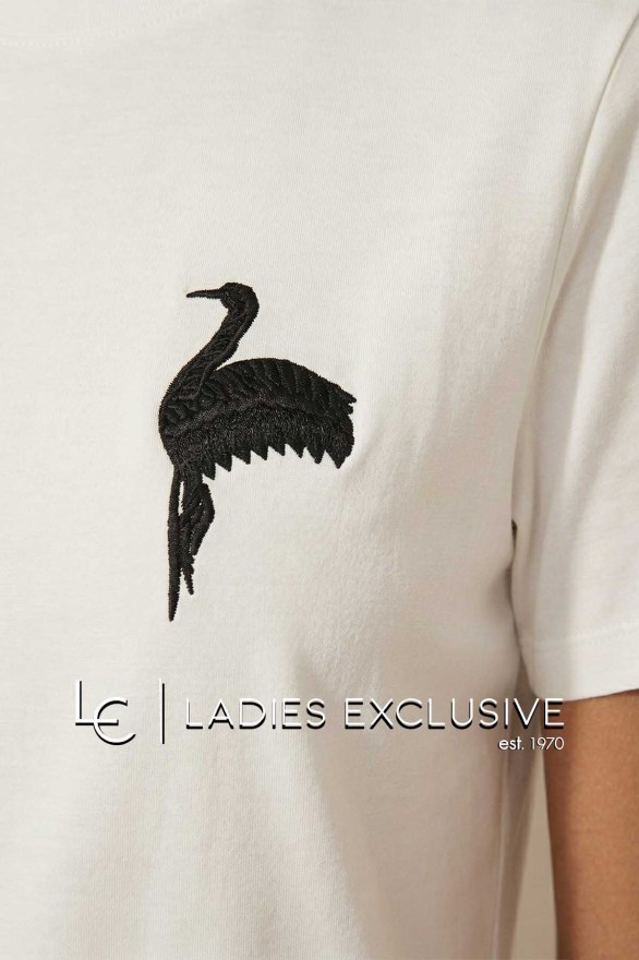 NICOLA Μπλούζα κοντομάνικη με κύκνο