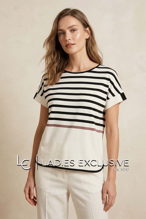 NICOLA Μπλούζα κοντομάνικη ριγέ