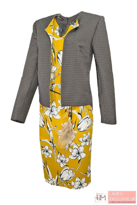 WOMEN'S STYLE Φόρεμα εμπριμέ midi